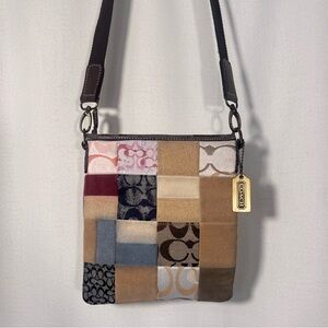 Vintage Coach Patchwork Y2K Crossbody Bag